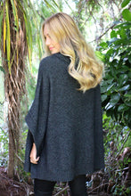 Load image into Gallery viewer, Lothlorian Lush Cowl Neck Poncho - Charcoal