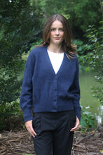 Load image into Gallery viewer, Lothlorian Prime Merino & Possum Cardigan - Denim