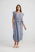 Load image into Gallery viewer, Sebou Dress - Navy Fleck 50% OFF