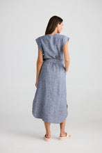 Load image into Gallery viewer, Sebou Dress - Navy Fleck 50% OFF