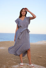 Load image into Gallery viewer, Sebou Dress - Navy Fleck 50% OFF