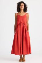 Load image into Gallery viewer, Shanty Limone Dress - Cherry Linen Blend