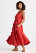 Load image into Gallery viewer, Shanty Limone Dress - Cherry Linen Blend