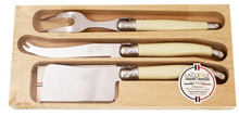 Load image into Gallery viewer, Laguiole 3 Piece Cheese Knife Set