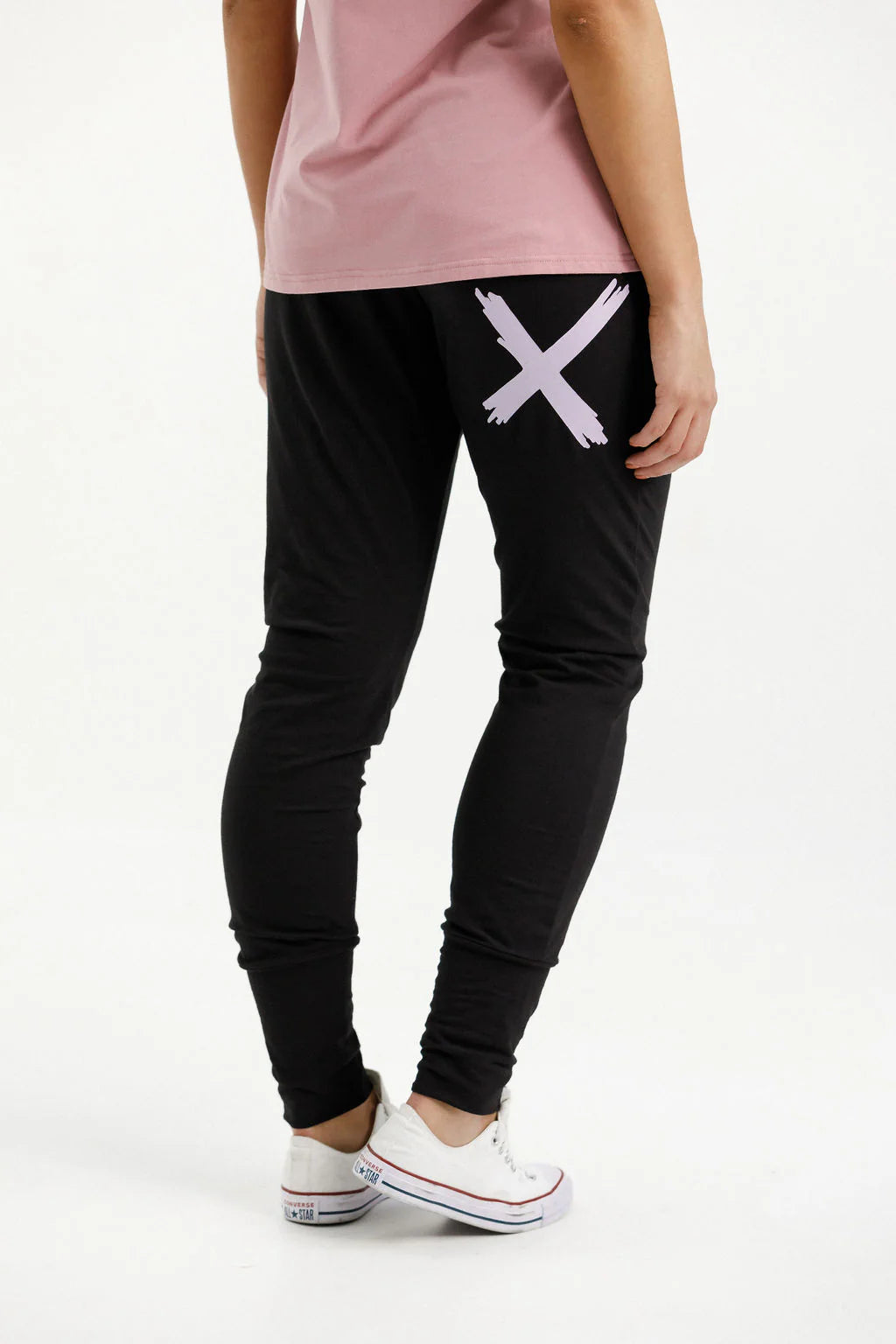 Homelee Apartment Pant - Black with Lilac X
