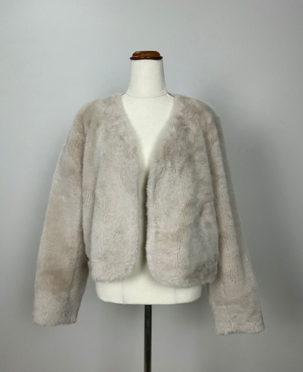 Maleny Fox FAUX MINK FUR JACKET - French Fawn