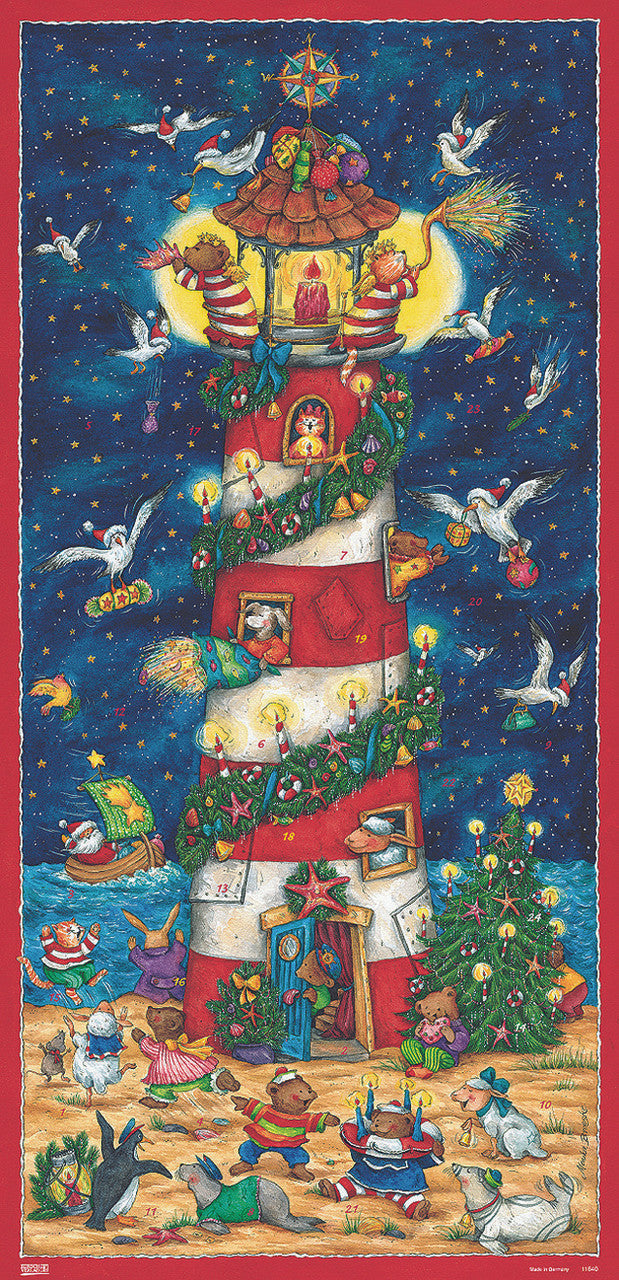 Advent Calendar Poster - Christmas at the Lighthouse
