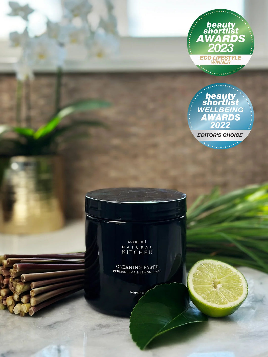 Cleaning Paste - Persian Lime & Lemongrass - Natural Kitchen - 500gm