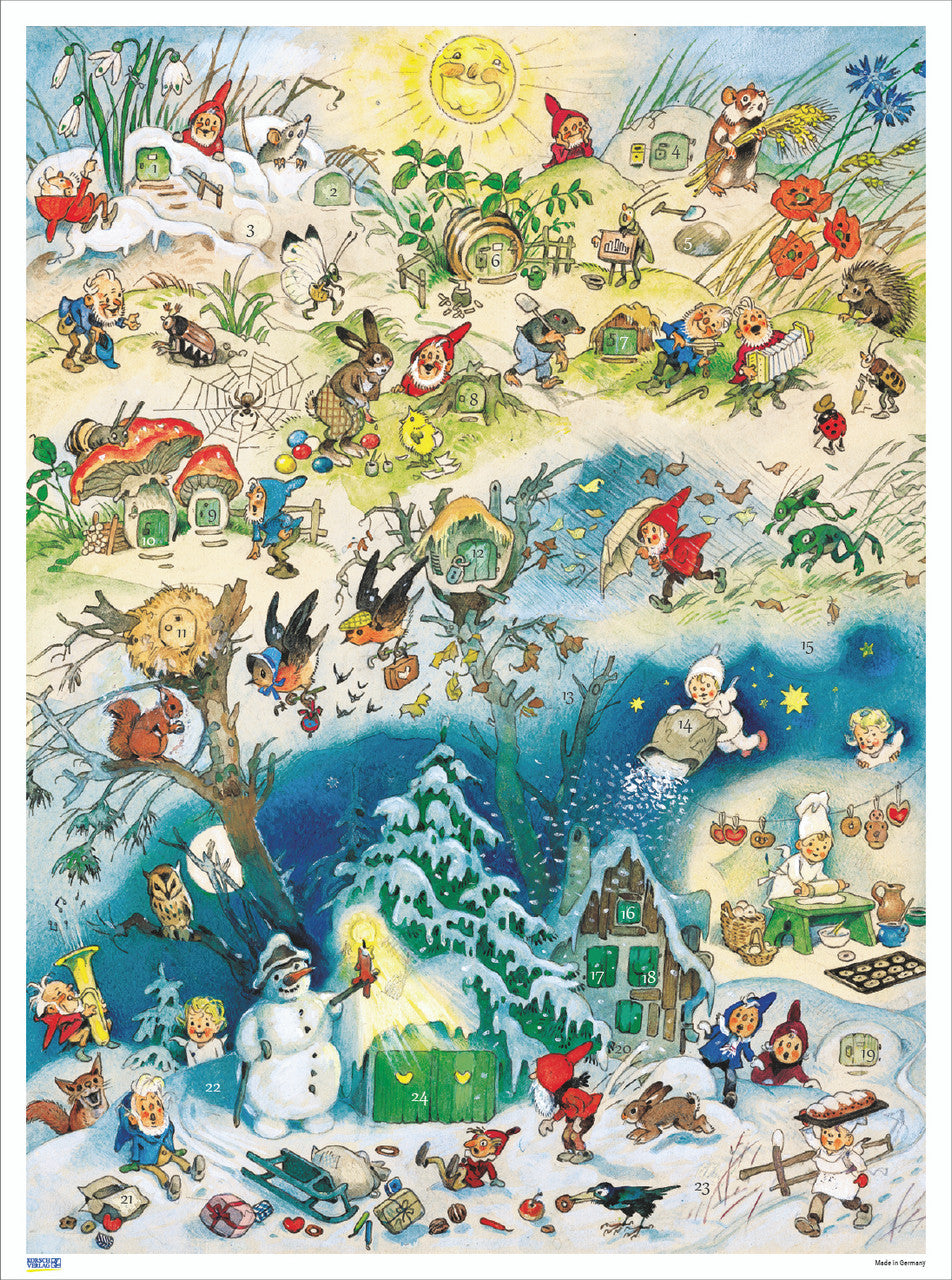 Advent Calendar Poster - Four Seasons