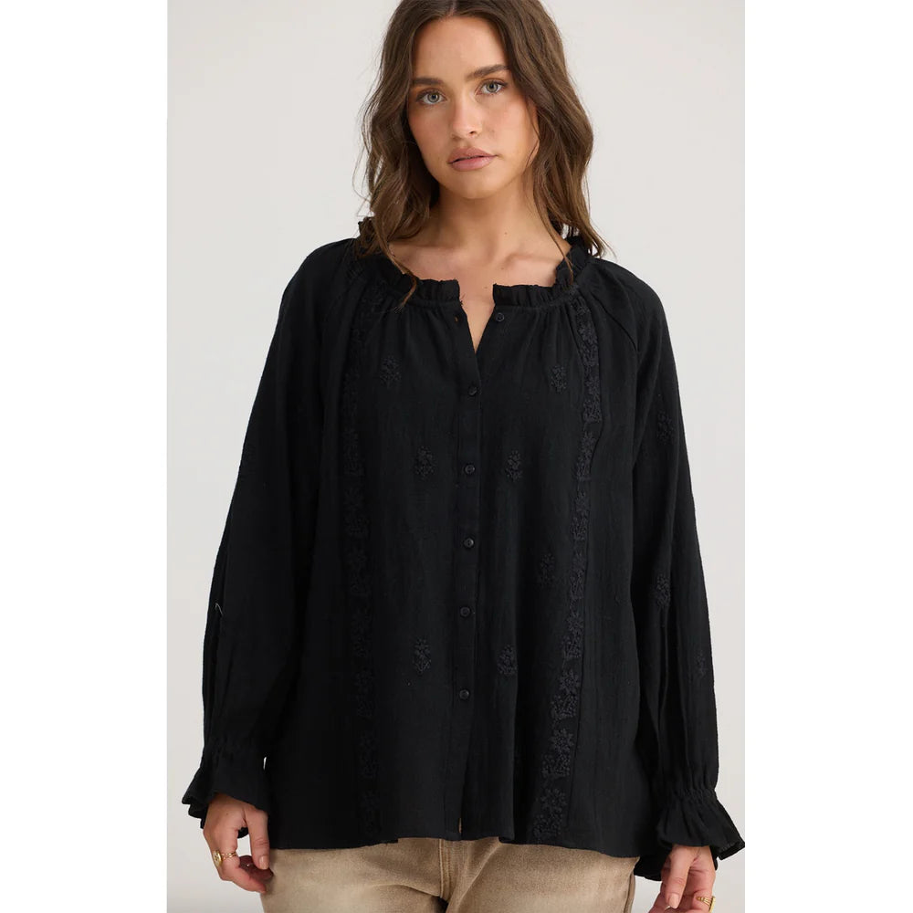 Talisman Gemini Blouse - Black