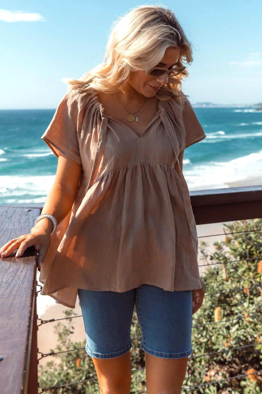 Leoni Ayla Top - Tan