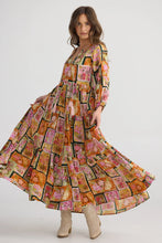 Load image into Gallery viewer, Damascus Mid Sleeve Dress - Postcard Petals - Price reduced
