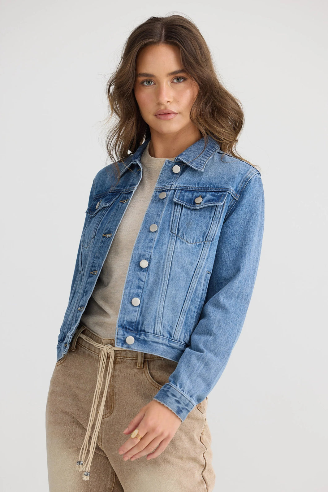 Talisman Austin Jacket - Mid Blue Wash