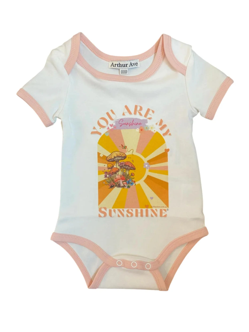 Arthur Ave - Mushroom Sunshine Onesie