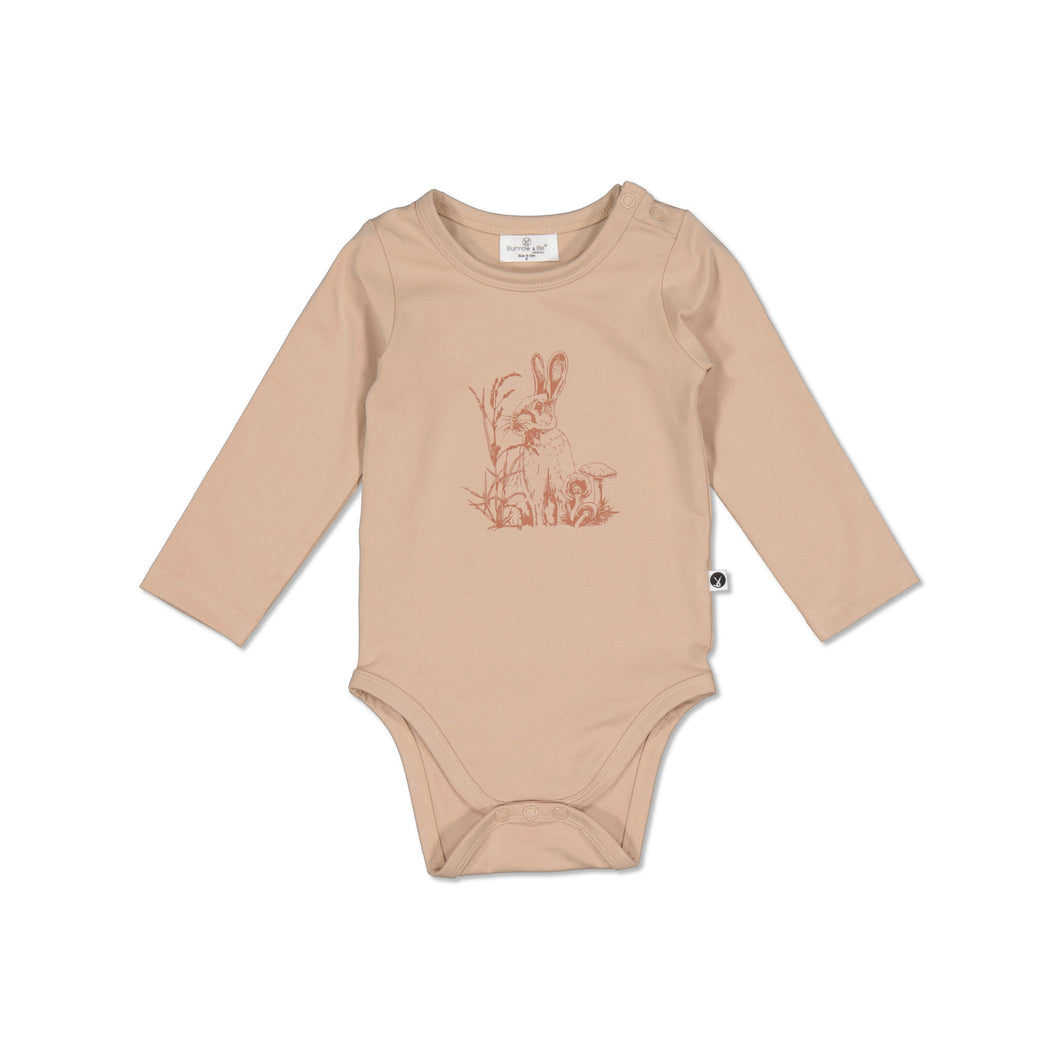 Burrow & Be - Baxter Longsleeve Bodysuit Latte