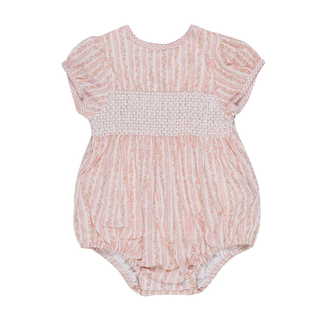 Arthur Ave London Soft Pink Smock Playsuit
