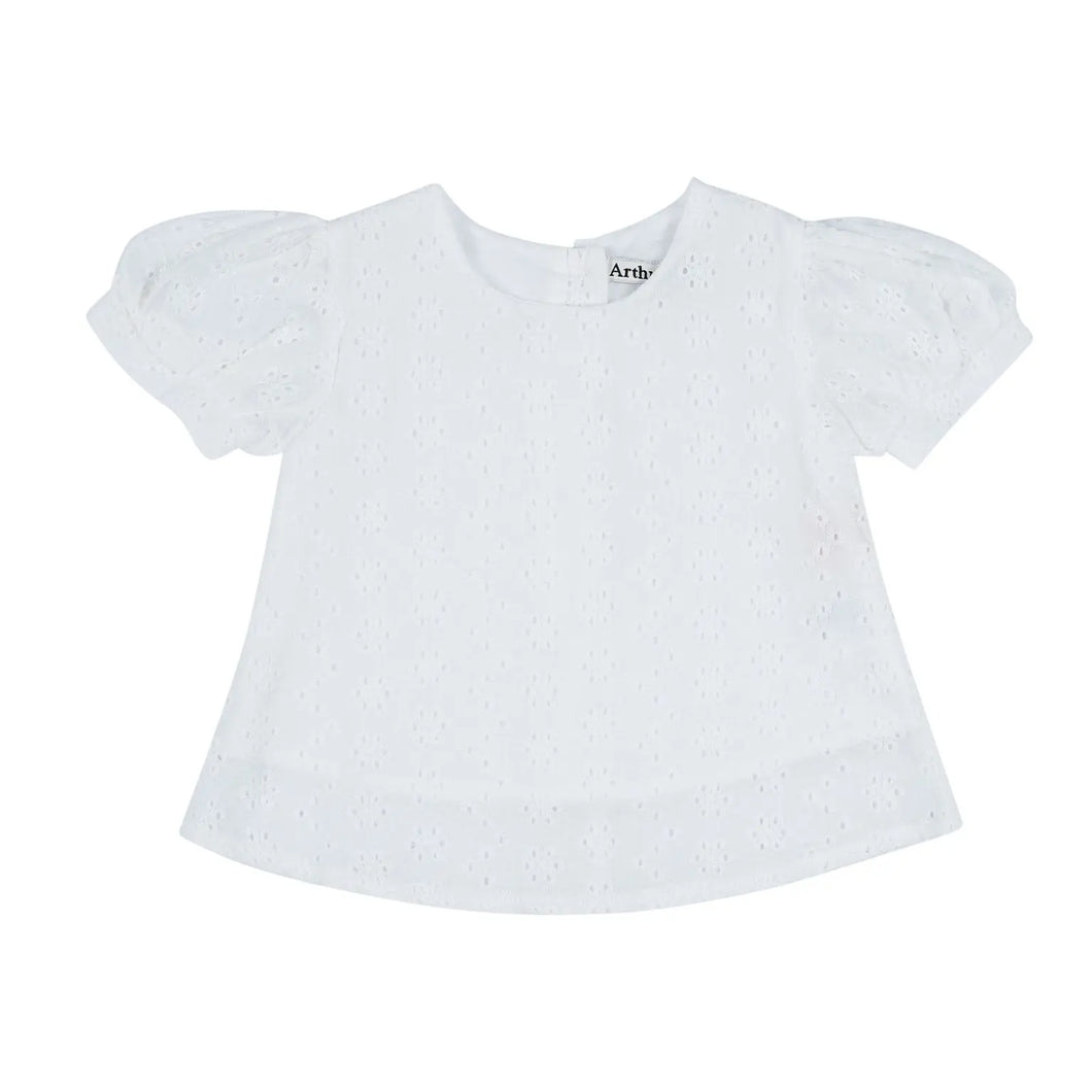 Arthur Ave Neutral Love Cotton Lace Top