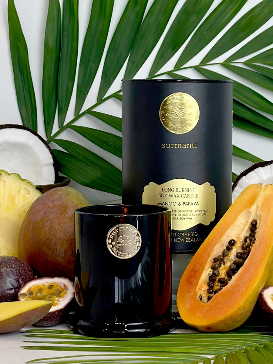 Mango & Papaya Long Burning Eco Soy Candle