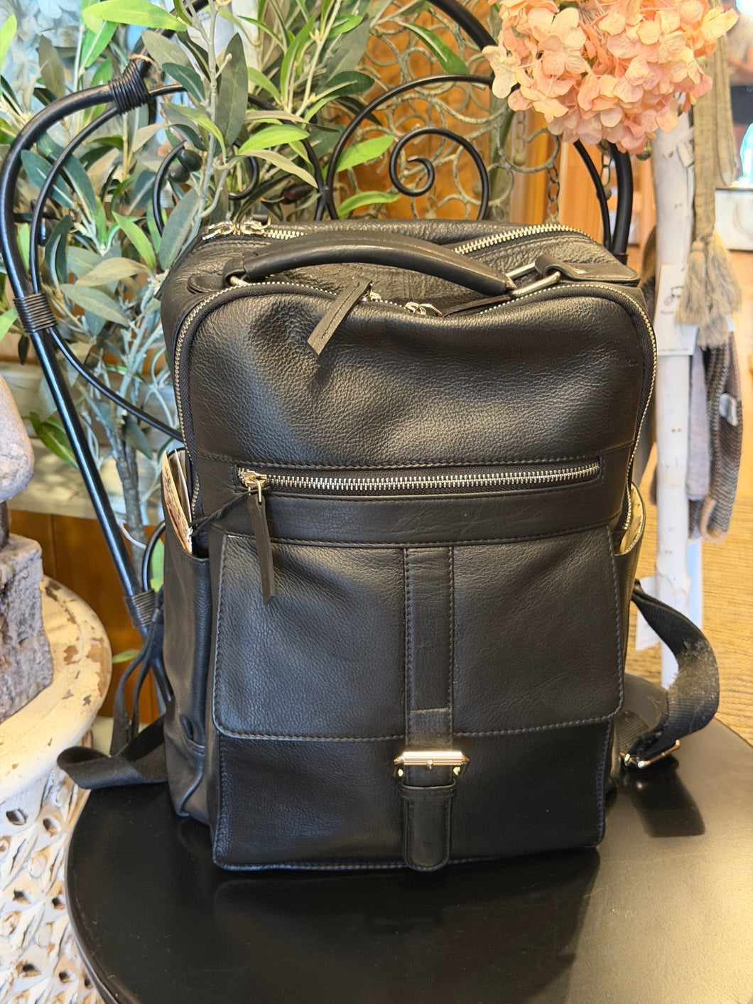 Baron Leather Backpack Handbag – Willow Gifts & Lifestyle Boutique