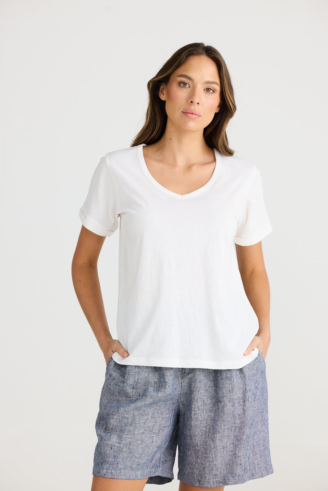 Kasai Short Sleeve Tee - White - Price reduced
