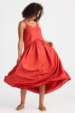 Load image into Gallery viewer, Shanty Limone Dress - Cherry Linen Blend
