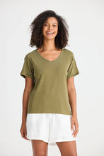 Load image into Gallery viewer, Shanty Kasai Short Sleeve Tee - Natural or Olive
