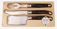 Load image into Gallery viewer, Laguiole 3 Piece Cheese Knife Set
